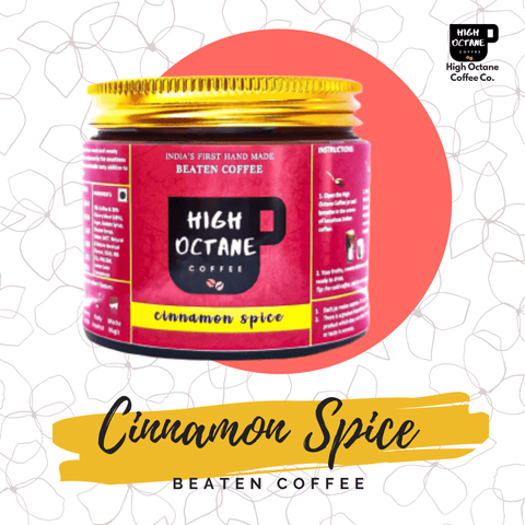 cinnamon spice beaten coffee paste high octane coffee company 150g jar pack