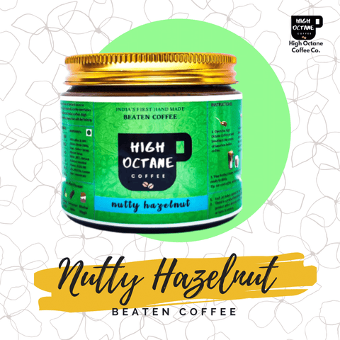 nutty hazelnut beaten coffee paste high octane coffee company 150g jar pack