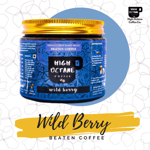 wild berry beaten coffee paste high octane coffee company 150g jar pack