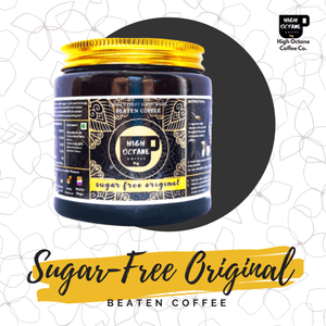 sugarfree classic original beaten coffee paste high octane coffee company 200g jar pack