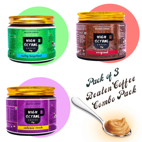 Beaten Coffee Combo Pack - Set of 3 Flavoured Coffee Jars