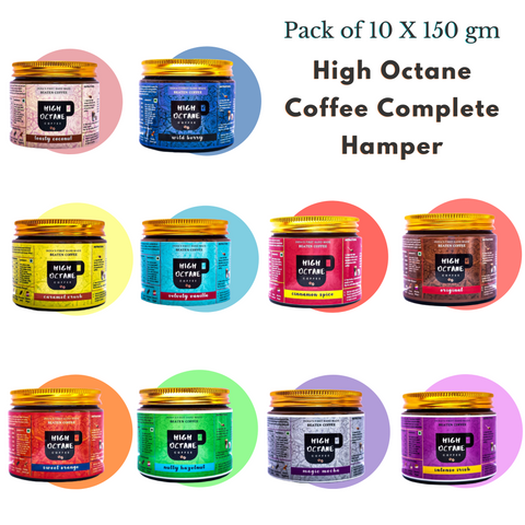 Flavoured Beaten Coffee - Complete Hamper - Set of Flavoured Coffee (10 X 150g)